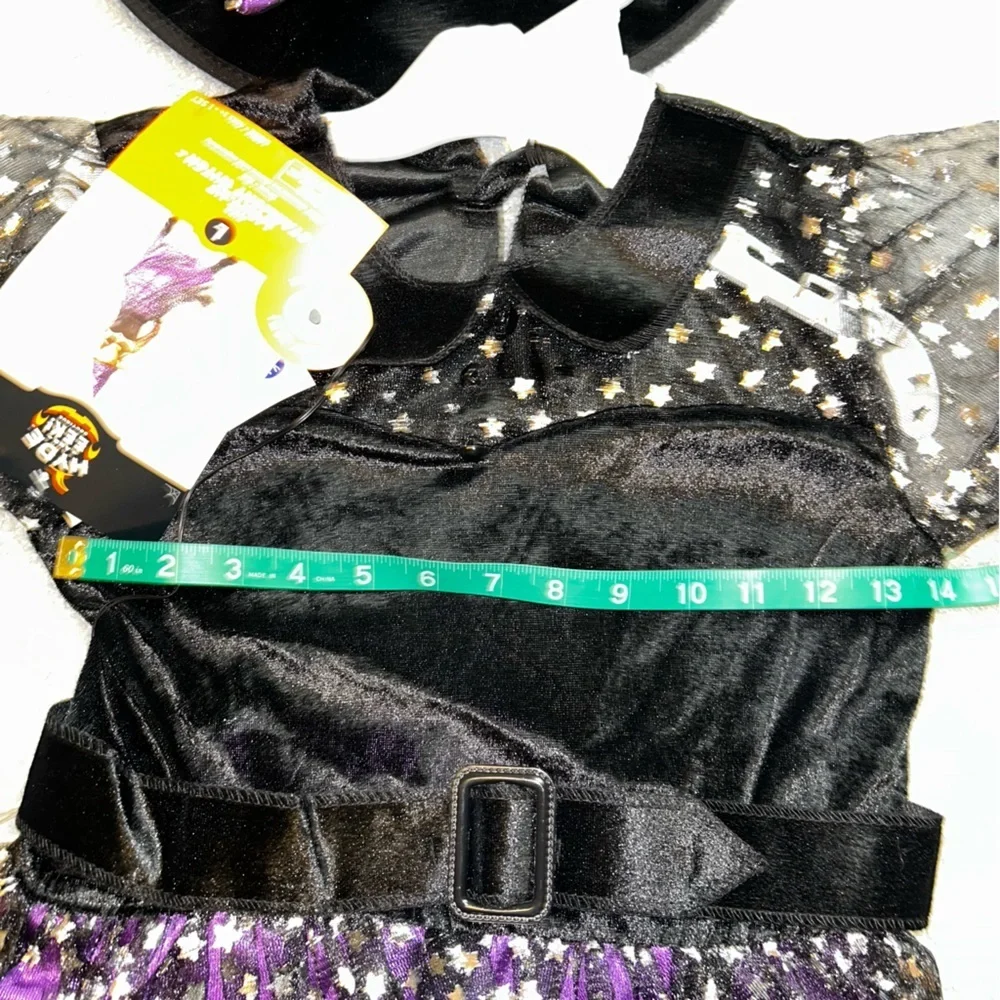 Light Up Starlight WitchHalloween Costume,Glittery Tulle, Celestial,Includes Hat
